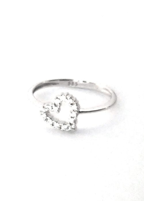 Whitegold Ring Hart